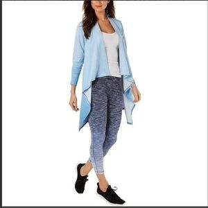 DIP-DYE OPEN FRONT CARDIGAN TOP